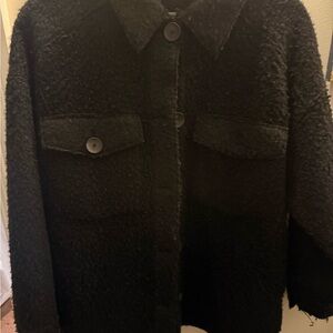 Zara black sherpa Jacket